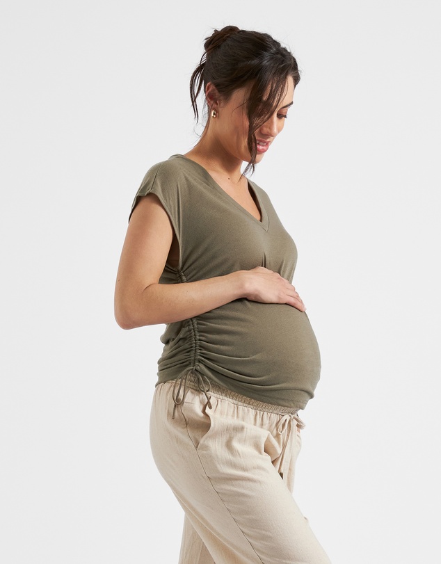 Ripe Maternity - Ziggy Ruched Tee