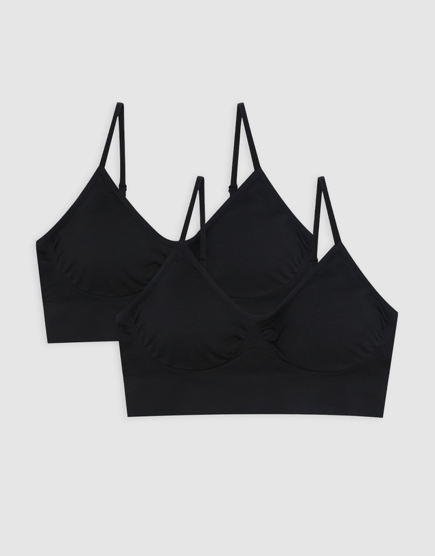 Ambra - 2 Pack Bare Essentials Recycled Nylon Padded Wirefree Bra