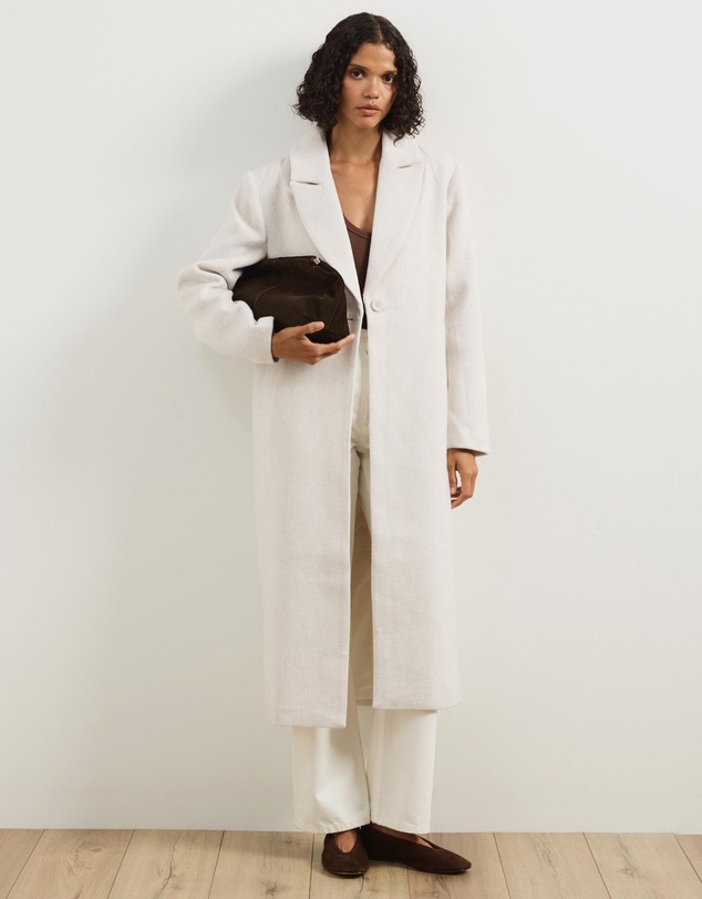Atmos&Here - Ally Wool Blend Longline Coat
