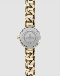 Vivienne Westwood - Vivienne Westwood Orb Button 25mm Gold Strap Watch