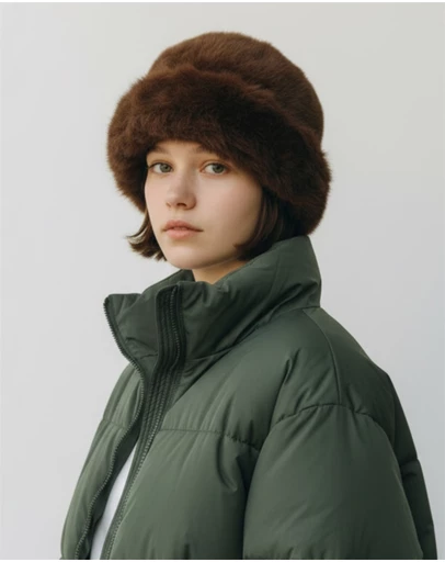 Mossée - Della Fluffy Fur Bucket Hat