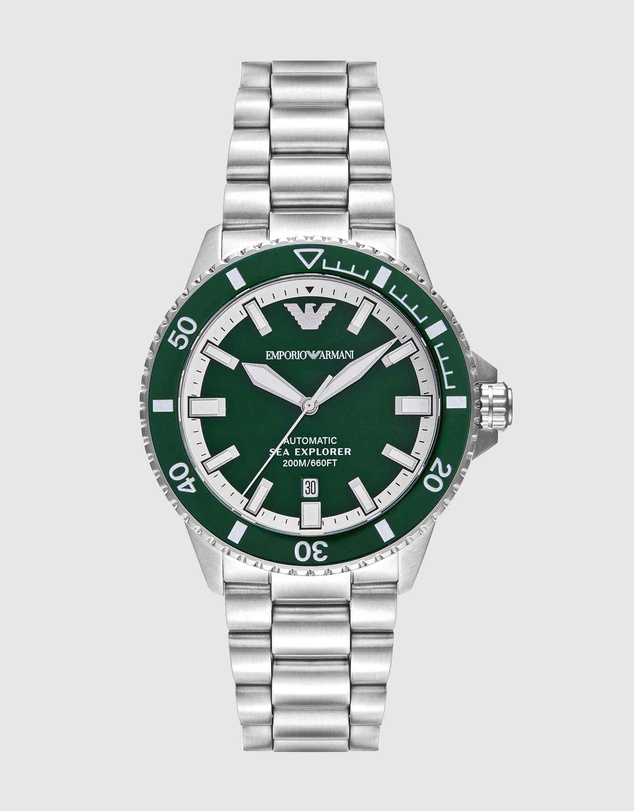 Emporio Armani - Silver Tone Analogue Watch