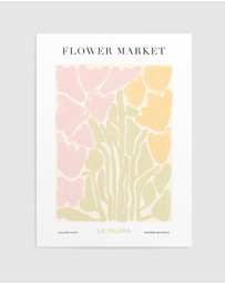 Olive et Oriel - Flower Market La Palma Art Print