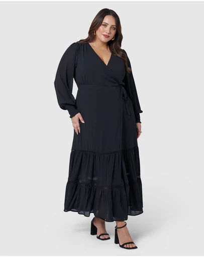 Pink Dusk by Curve Project - Hanky Panky Wrap Dress