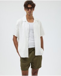 AERE - Euro Resort Linen Camp Collar Shirt