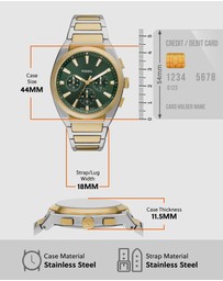 Fossil - Everett Two Tone Chronograph Watch