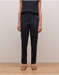 Trenery - Cotton Bi-stretch Pant in Night Sky