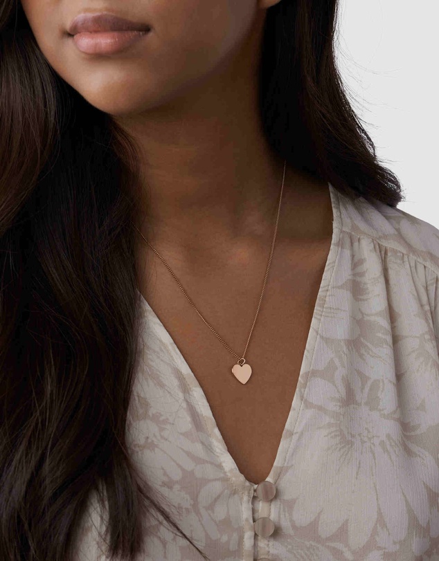 Fossil - Vintage Iconic Rose Gold-Tone Necklace