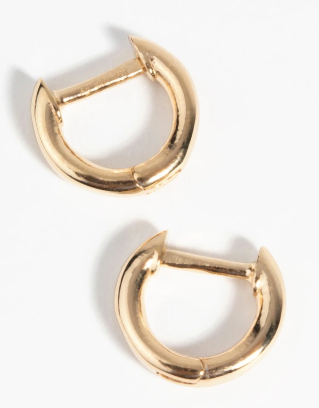 Lovisa - Gold Plated Sterling Silver Huggie Hoop Earrings