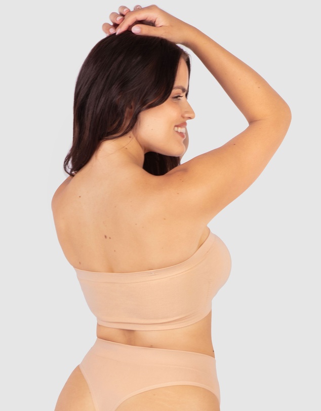 B Free Intimate Apparel - Cotton-Rich Padded Strapless Bra (A-B-C) Cup