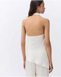 UNISON - Satin Halter Neck Top