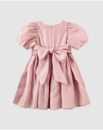 Designer Kidz - Noa Puff Sleeve Bow Back Dress