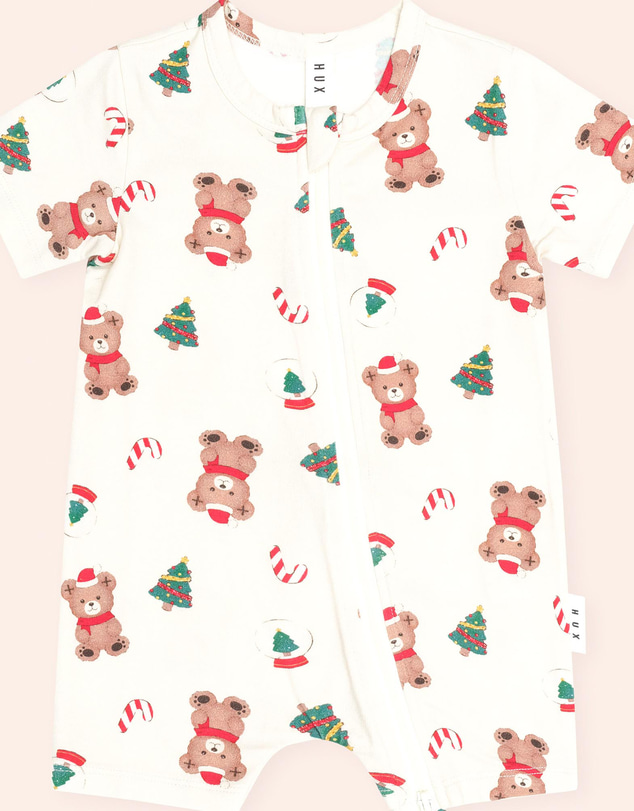 Huxbaby - Christmas Festive Hux Zip Romper - Babies