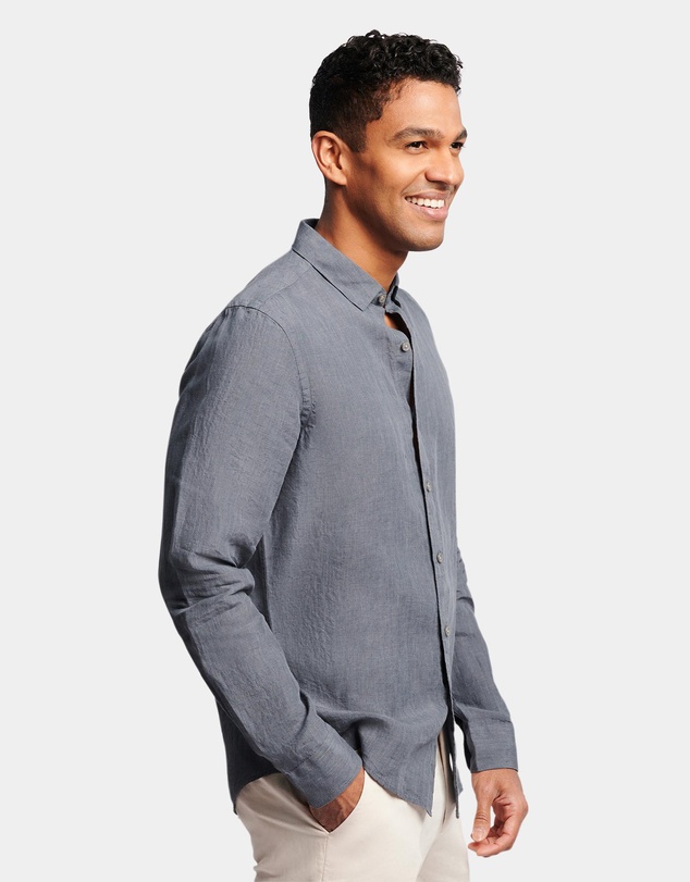 Brooksfield - Plain Linen Casual Shirt