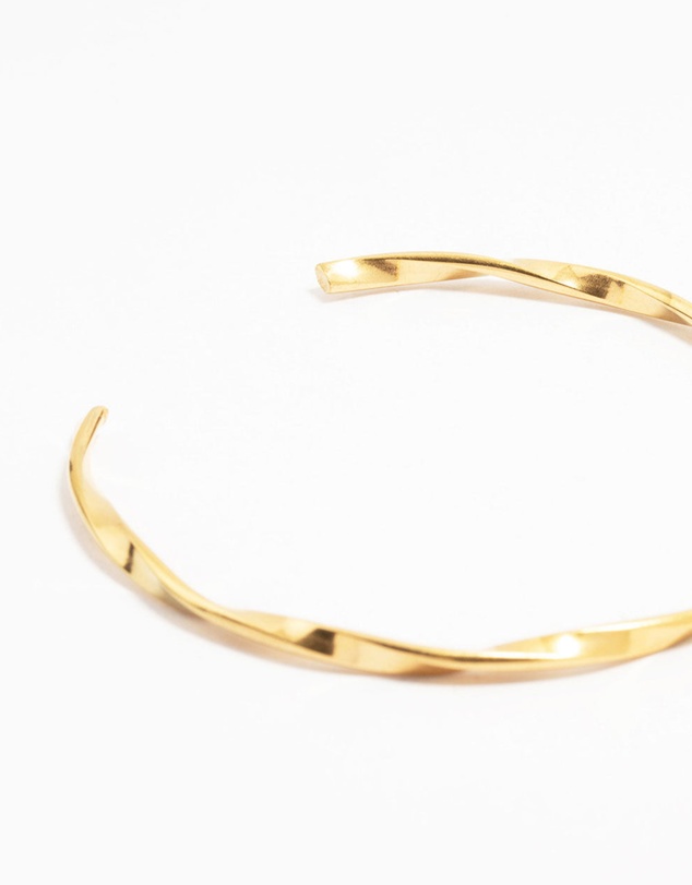 Lovisa - Waterproof Gold Plated Stainless Steel Twisted Wrist Cuff