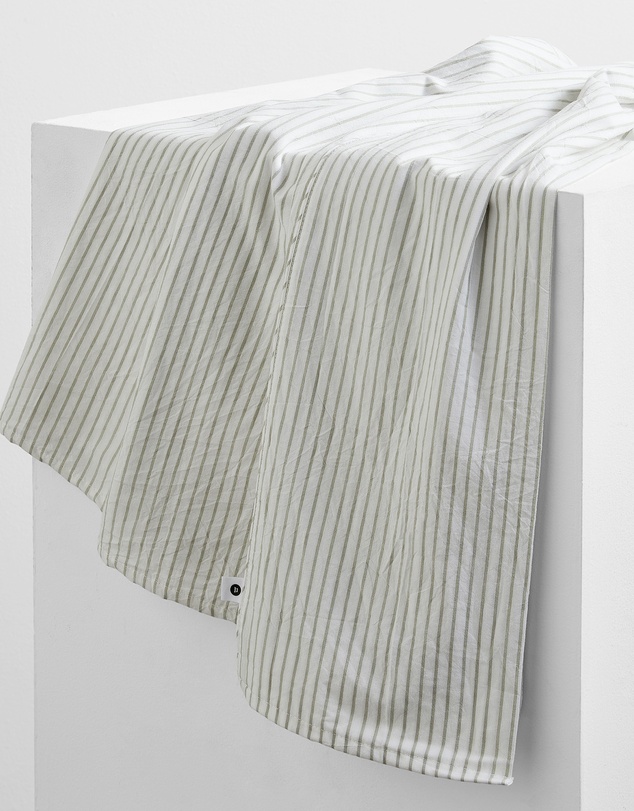 Sheet Society - Leo Washed Cotton Stripe Full Sheet Set