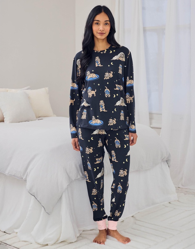 Chelsea Peers - Sleepy Dogs Long Pyjama Set