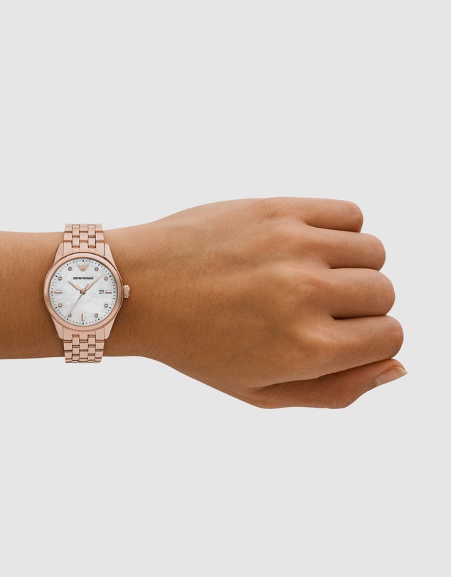 Emporio Armani - Rose Gold Tone Analogue Watch
