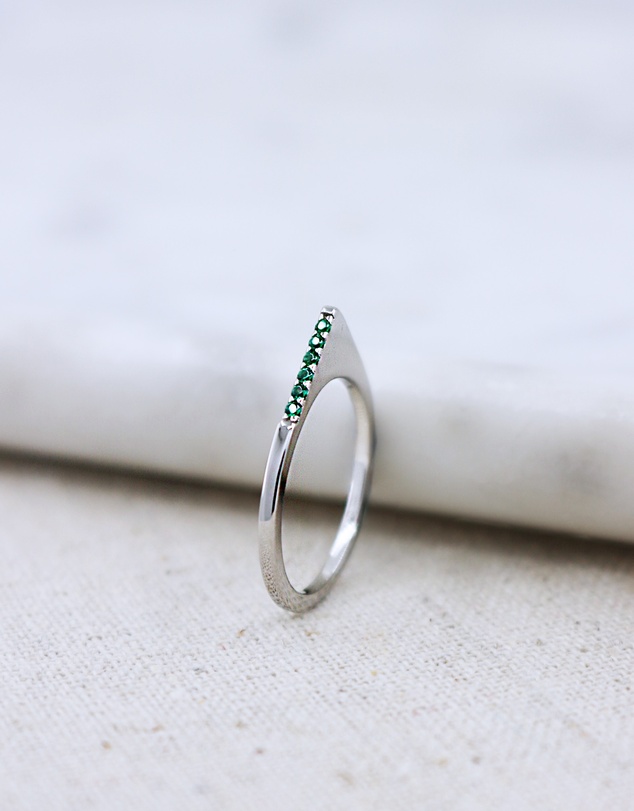 CA Jewellery - Envy Pyramid Ring Silver