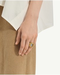 TIMEX - Timex x MM6 T80 Gold-tone Ring Watch
