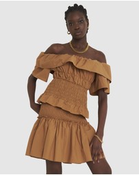 Zerafima - Helena Shoulder Frill Top