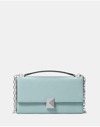 Kate Spade - Deco Pebbled Leather Mini Flap Chain Crossbody