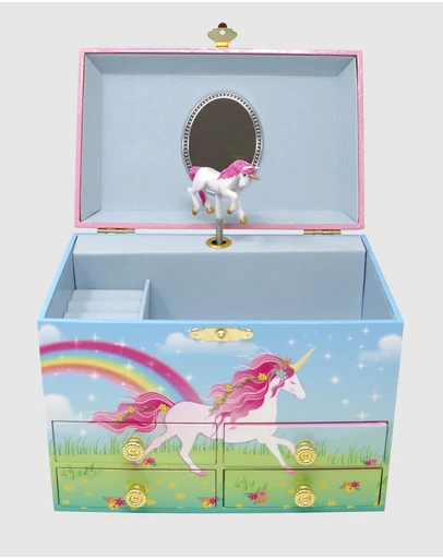 Pink Poppy - Stardust Unicorn Medium Musical Jewellery Box