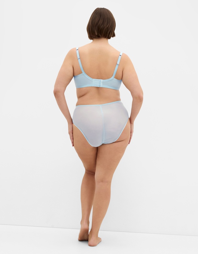 City Chic - Plus size Tabrett Demi Underwire Bra - sky blue