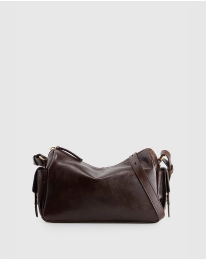 Evity - Narda Leather Pocket Crossbody Bag