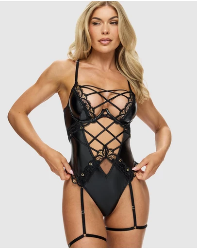 Ann Summers - Dark Enchantment Crotchless Bodysuit