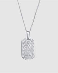Kuzzoi - ICONIC EXCLUSIVE - Necklace Male Armoured Chain with Pave-Set Zirconia 925 Sterling Silver
