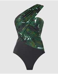 Magicsuit - Palmetto Goddess One Shoulder Tummy Control Swimsuit