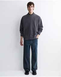 COS - Relaxed Washed-Cotton Sweatshirt
