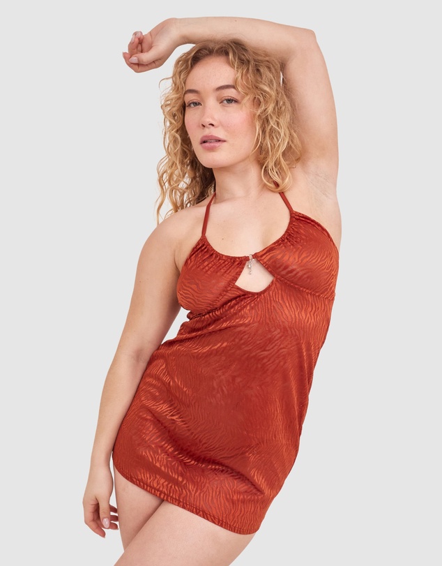 Bras N Things - Night Games Wild Delight Slip - Rust