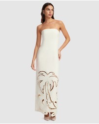 LEO LIN - Ava Applique Bustier Maxi Dress