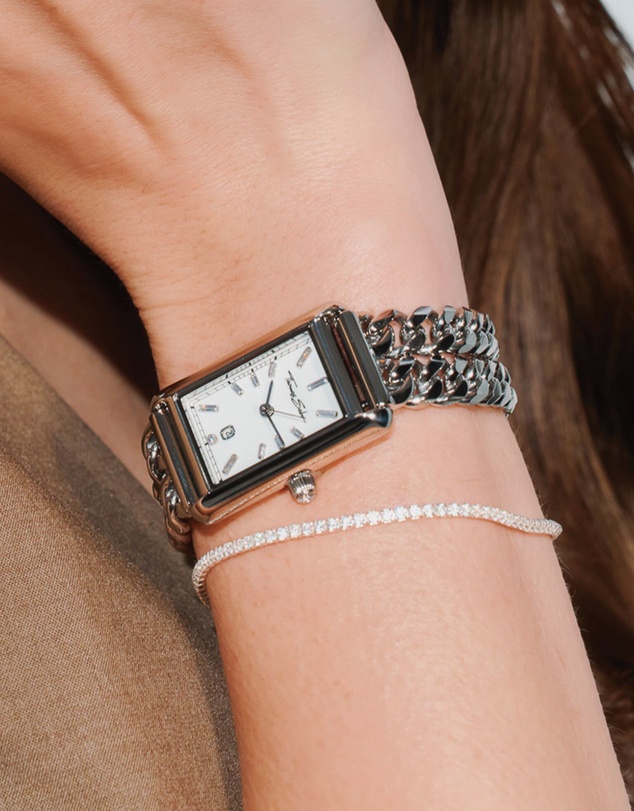 THOMAS SABO - THOMAS SABO Ladies Rectangular Watch in Silver