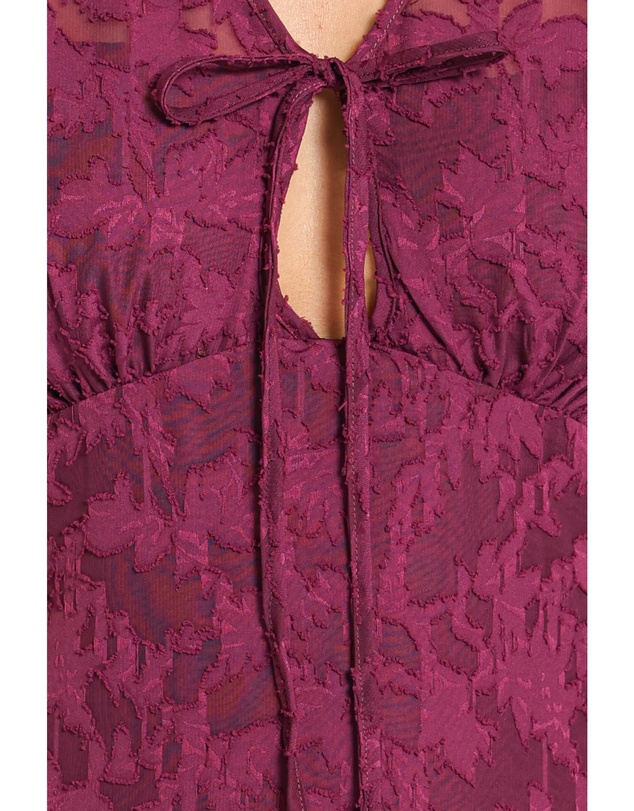 Petal & Pup - Emmy Jacquard Maxi Dress - Grape Purple