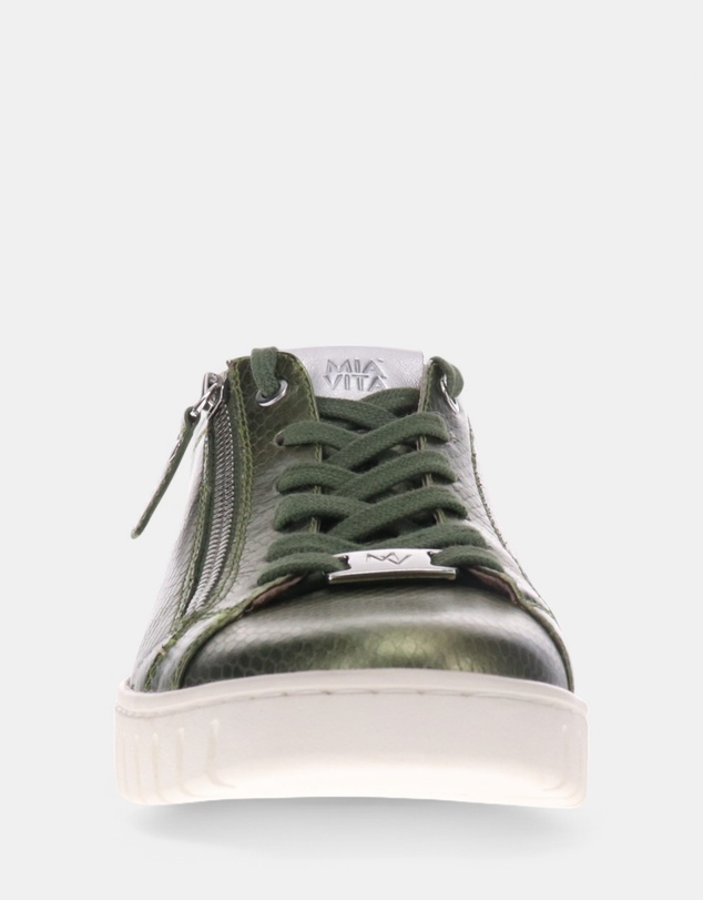 Mia Vita - Luna Zip Casual Sneaker - Green