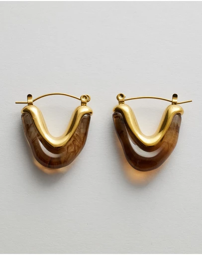Moira Hughes - The White Label - Caoura Resin Earrings
