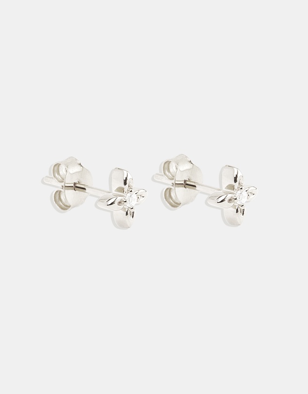 By Charlotte - Silver Live in Light Stud Earrings