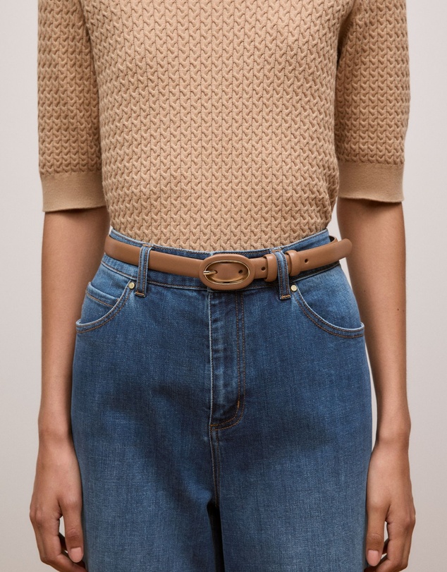 Trenery - Onna Belt in Dark Camel