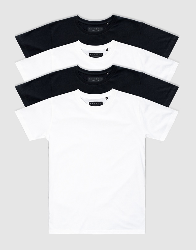 Xander - 4-Pack Blanc Tee