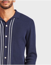 Academy Brand - Ross Stripe LS Polo