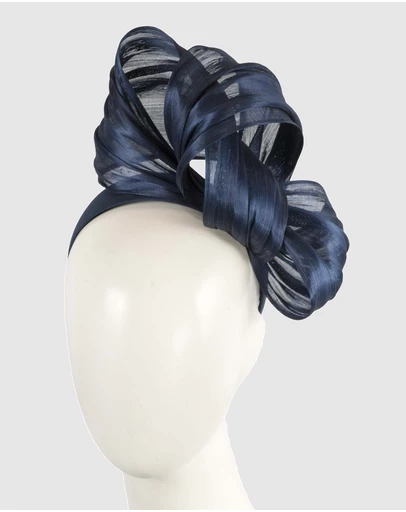 Fillies Collection - Bespoke Navy Bow Racing Fascinator