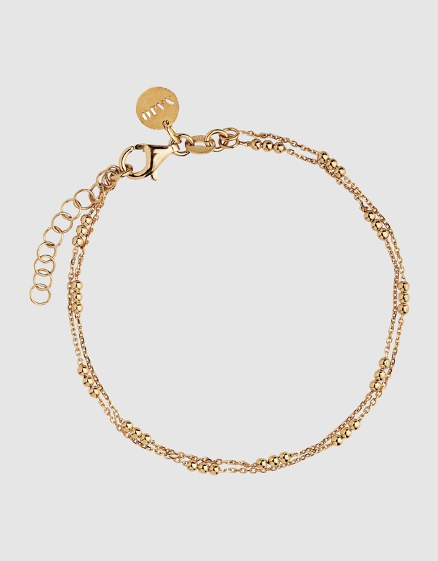 Najo - Halcyon Yellow Gold Bracelet (18.5cm+ext)