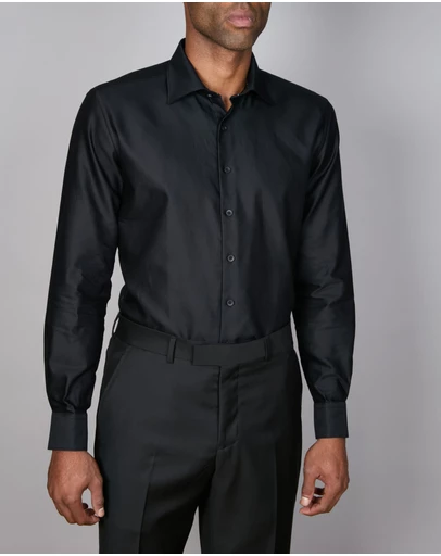 Abelard - Bottone Nero Evening Slim Fit Shirt