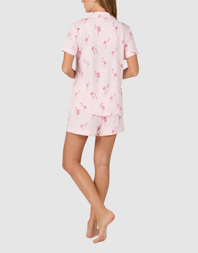 Kate Spade - Printed Modal Button Up Short Sleeve Short Pyjama Set
