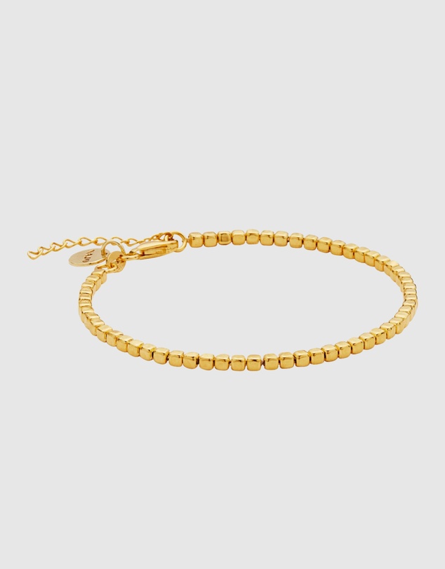 Najo - Quadrille Yellow Gold Bracelet (18.5cm+ext)