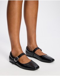 Atmos&Here - Juniper Leather Ballet Flats