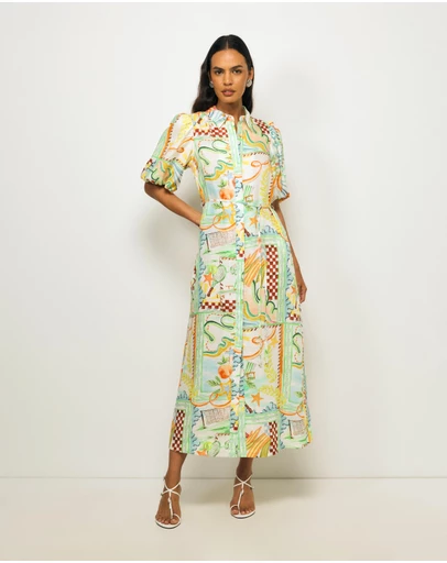 AERE - Lana Midi Shirt Dress